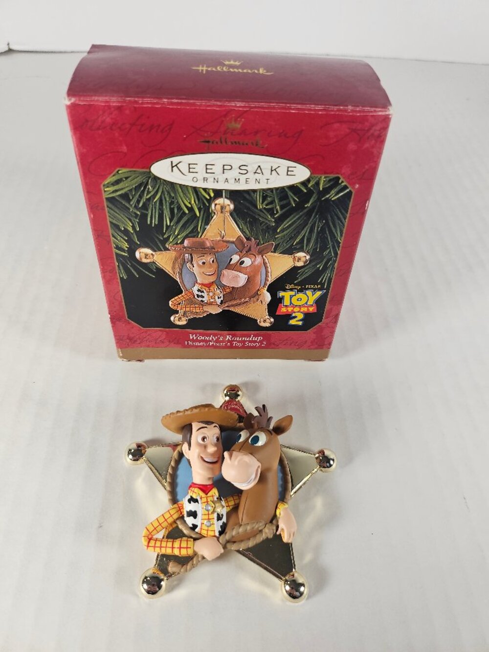 Vintage 1999 Hallmark Keepsake Ornament Toy Story 2 Woody's Roundup Ornament